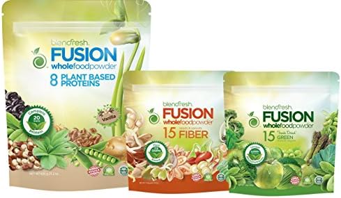 Plant-Based Weight Control Pack. SAVE $10. Protein, Fiber and Green Fruits & Veggie Whole Food Powder. And a FREE 20 page Lifestyle Magazine. By Blendfresh.