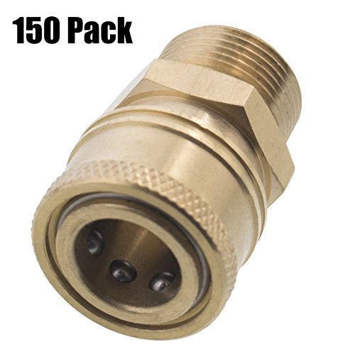 Erie Tools 150 Pressure Washer 3/8 Male NPT to M22 Quick Connect Socket Coupler 14 mm