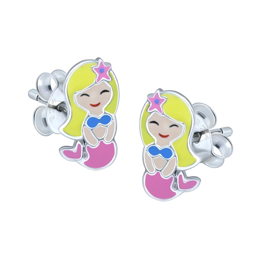 Mermaid Earrings 925 Sterling Silver