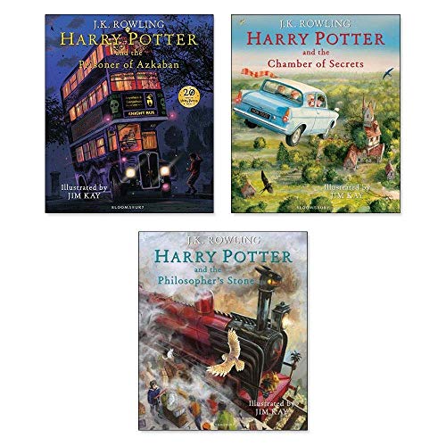 Harry Potter The Illustrated Collection J.K.Rowling 3 Books Classics NEW