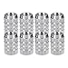 EBOOT Tire Stem Valve Caps Aluminium Car Dustproof Caps Tire Wheel Stem Air Valve Caps, 8 Pieces (Silver)