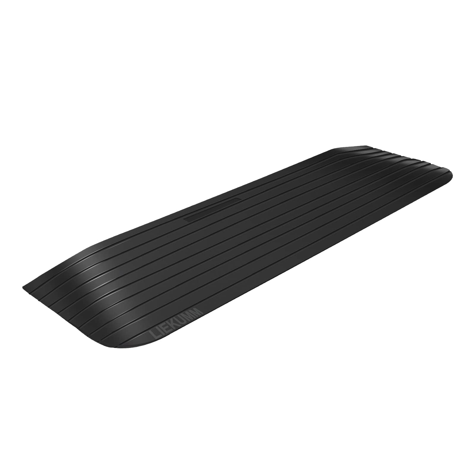 LIEKUMM Rubber Threshold Ramp, 3.8 cm Height, Non-Slip Wheelchair Ramp, 1000 kg Capacity Ramps for Doorways, Threshold Ramps for Wheelchairs, Steps, Kerbs, Mobility Scooters, Trailers, Golf Carts
