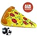 Luxury Inflatable Pizza Pool Float - Includes Pump - Giant Slice of Pizza Swimming Pool Raft