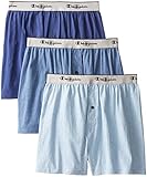 Champion Men's 3-Pack Knit Boxer, Assorted Blues, Large