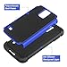SYONER Galaxy S5 Case, [Shockproof] Hybrid Rubber Dual Layer Armor Defender Protective Case Cover for Samsung Galaxy S5 S V I9600 [Blue/Black]