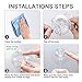 LUXEAR Suction Cup Hook Removable Hook Razor Holder for Shower Suction Hooks for Bathroom Kitchen Towel Hooks No Scratch Waterproof Oilproof Kitchen Wall Hanger (2 pcs Transparent)