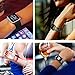 Fintie Apple Watch Band 38mm, Premium Leather Strap Wrist Band Replacement with Stainless Metal Clasp for Apple Watch Series 1 Series 2 38mm All Models, Mosaic