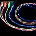 Flowing LED Glow in The Dark Light Up Visible Charging Cable Micro USB Compatible with Samsung Galaxy S3 S4 S5 Note HTC (Green)
