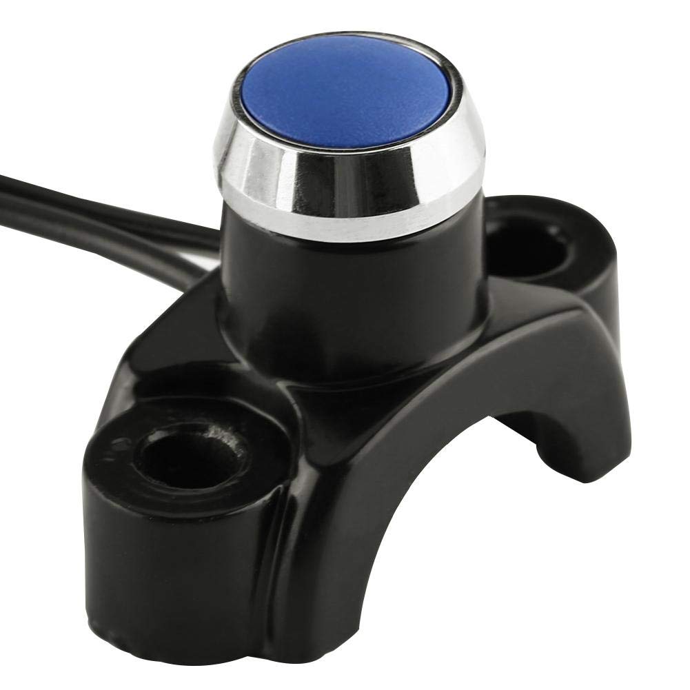 22mm Motorcycle Handlebar Engine Start Stop Kill Button Switch for most motorcycles, Dirt bike, ATV Aluminum A B, C, E (optional)(E)