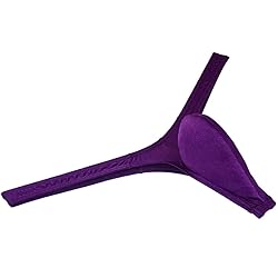 JAXFSTK Sexy Men's Shiny Ice Silk Bikini Thong