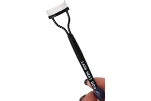 LASH NEXT DOOR Metal Eyelash Comb & Spoolie– Lash Separator Tool for Clump-Free Lashes– Double-Sided Mascara Comb & Eyebrow Brush– Eyelash Separator Tool for Defined Lashes & Brows