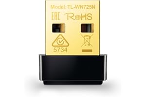 TP-Link USB WiFi Adapter for PC(TL-WN725N), N150 Wireless Network Adapter for Desktop - Nano Size WiFi Dongle for Windows 11/