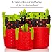 MIMA2672 Fabric Grow Pots, 3 Pack, 3-Gallon, 5-Gallon, and 7-Gallon Outdoor Planters with Advanced Aeration, Yields Stronger, Healthier Plants, Vegetables and Vegetation (Red Black Dots)thumb 3