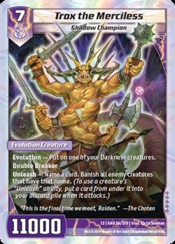 Kaijudo TCG - Trox the Merciless (S6/S10) - Quest for the Gauntlet