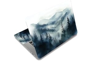 SUPERDANT Foggy Forest Laptop Cover Mountains in The Cloud Universal Laptop Skin 12 13 13.3 14 15 15.4 15.6 Inches Vinyl Stic