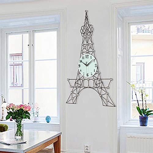 HYH European Creative Living Room Wall Clock Tower Tuba Mute Quartz Clock Simple and Stylish Table Clock 54 85cm Beautiful Life