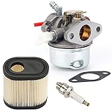 Hilom 640350 Carburetor with Air Filter Spark Plug & Gasket for Tecumseh LEV100 LEV105 LEV120 LV195EA LV195XA 640303 640271 Carb Toro Recycler Lawnmowers 20016 20017 20018 6 6.25 6.5 6.75 HP Engines