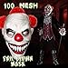 XIAO MO GU Latex Halloween Party Cosplay Face Mask Clown Costumes Mask (Red hair) (red)