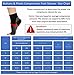 Plantar Fasciitis Socks Compression Foot Sleeves for Arch Support Toeless Front & Ankle Support M Black