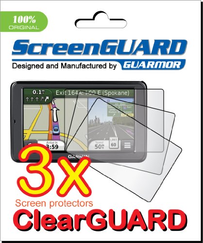 3x Garmin Nuvi 2595 2595LT 2595LM 2595LMT 5" GPS Premium Clear LCD Screen Protector Cover Guard Shield Protective Film Kit