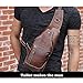 QUORA Men Genuine Leather Business Casual Brown Black Shoulder Crossbody Bag as