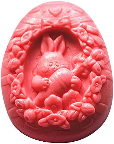 Lingmoldshop Rabbit Carrot Craft Art Silicone Soap mold DIY Candy mould Craft Molds Handmade Candle molds