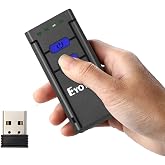 Eyoyo 3-in-1 Portable Mini 1D Inventory Bluetooth Barcode Scanner Wireless | Bluetooth&amp;2.4G Wireless&amp;Wired Connection, Bar code Reader Compatible with iPhone, Android, Windows, Mac Tablets or Computers