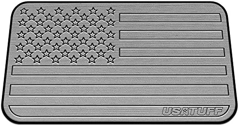 USATuff Cooler Pad for RTIC - Fits 65QT - SeaDek Marine Grade EVA Mat - Gray/Black - USA Flag