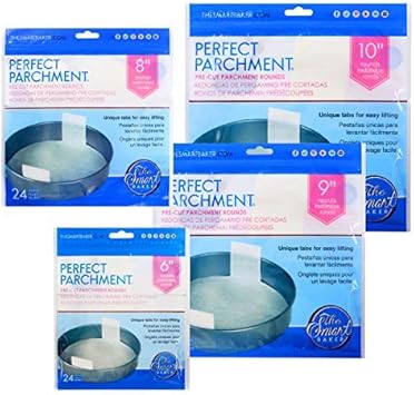 The Smart Baker Pre-Cut Round Cake Pan Parchment Bundle