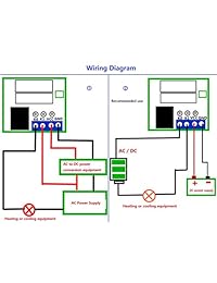 LM YN Termostato Digital Módulo DC 5 V  20 °C a + 100 ? Sonda de sensor de temperatura driver Junta Interruptor electrónico módulo de control de temperatura resistente al agua Dual LED Display Rojo + Rojo