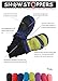 SnowStoppers Kid's Waterproof Stay On Winter Nylon Mittens Extra Small / 6-18 Months Navy Blue / Lime Green