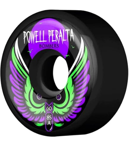 Roues De Skate Powell Peralta Bomber III 60mm 85A - Blanches - Pour Un Roulement Fluide Et Durable