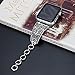 somoder Bling Bands Compatible with Apple Watch Band 38mm 40mm, Vintage Chain Jewelry Bracelet with Rhinestone Replacement for Iwatch Series 5/4/3/2/1, Adjustable 5.5