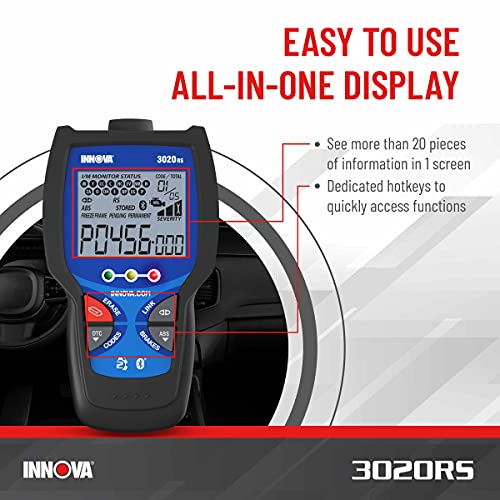 INNOVA 3020RS Fast & EasytoUse Check Engine Code Reader, OBD2 Scan