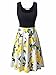 KIRA Women's Vintage Scoop Neck Midi Dress Sleeveless A-line Cocktail Party Tank Dress (Small, 6500-8)