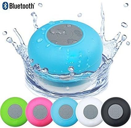 Kanish Sales Mini Waterproof Bluetooth Shower Speaker (Colour May Vary)