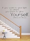 Inspirational Wall Decal Quote Give Light To Others LDS President Thomas S Monson Home Decoration Sticker