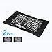 Yosoo 2 Pack Black Magic Adhesive Storage Net Elastic String Net Mesh Storage Pocket for Bottles, Groceries, Storage Add On Organizers for Car Truck