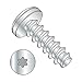 Small Parts 0306LTP Steel Thread Rolling Screw for Plastic, Zinc Plated, Pan Head, Star Drive, #3-24 Thread Size, 3/8