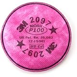 3M Particulate Filter 2097/07184(AAD), P100 Respiratory Protection, with Nuisance Level Organic Vapor Relief (Pack of 100)
