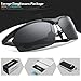 TOREGE Men's Sports Style Polarized Sunglasses Al-Mg Metal Frame Glasses M292 (Silver&Grey Lens)