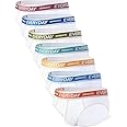 Separatec Men's Underwear Briefs with Dual Pouch,Covered Waistband,Tagless,Soft&Breathable Cotton Underwear for man,7-Pack