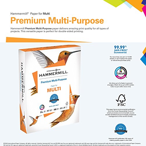 image for Hammermill Paper, Fore Multipurpose Paper, 8.5 x 11 Paper, Letter Size