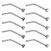 Charisma Small Nose Studs Stainless Steel Curved Nose Stud Bend L Shape Colorful Nose Ring Screw Piercing Jewelry Tiny Bone Studs for Women Men Hypoallergenic 20G (10pcs,Multi-Color, L-shape,1.8mm)