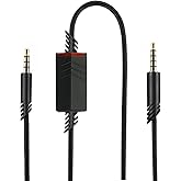 QJYTH Replacement A40 Inline Mute Audio Cable for Astro A10/A40 Headset | QJYTH Audio Cable for Astro A10/A40/A40TR Gaming Headset, Fit for PS5, PS4 Controller