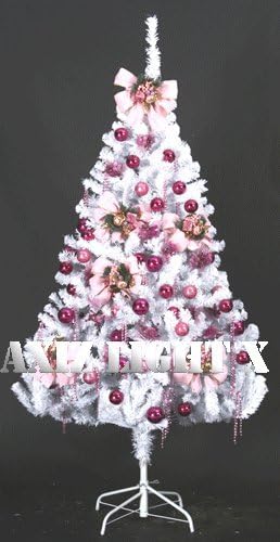 Amazon Co Jp ククリスマスツリー装飾例180ｃｍ ピンク ホワイトツリー ホーム キッチン