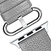 Fullmosa Leather Bands Compatible with Apple Watch Band 49mm 46mm 45mm 44mm 42mm for Men Women, Top Grain Genuine Leather Strap for iWatch Ultra 2/Ultra/10/9/8/7/6/5/4/3/2/1/SE2/SE, Grey/Silver