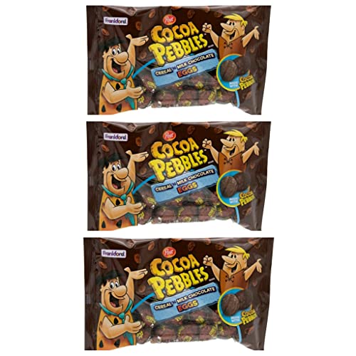 Frankford Cocoa Pebbles Cereal N Milk Chocolate Eggs Easter Candy 10