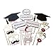 BESTOYARD 17pcs Graduation Photo Props Graduation Phtoto Booth Props 2017 Graduation Party Decorations