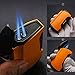 Red Jet Lighter Luxurious Torch Lighter Refillable Gas Windproof Turbo Lighter for Cigar Pipe Cigarette Candle (Gas Not Included) (Dual Jet + Cigar Punch)